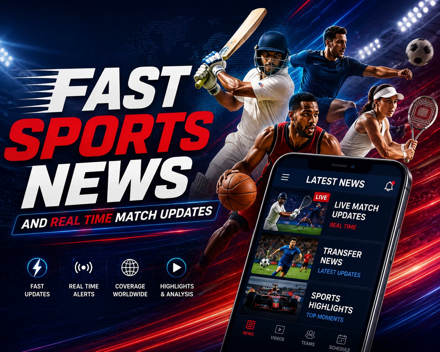Fast Sports News and Real Time Match Updates